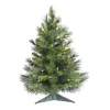 Pre-Lit Christmas Trees*The Twillery Co. Parkhur 2' Green Pine Artificial Christmas Tree With 50 Clear/White Lights