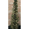 Pre-Lit Christmas Trees*The Holiday Aisle Pencil Slim 6' Green Fir Artificial Christmas Tree With 150 Ul Warm White Lights