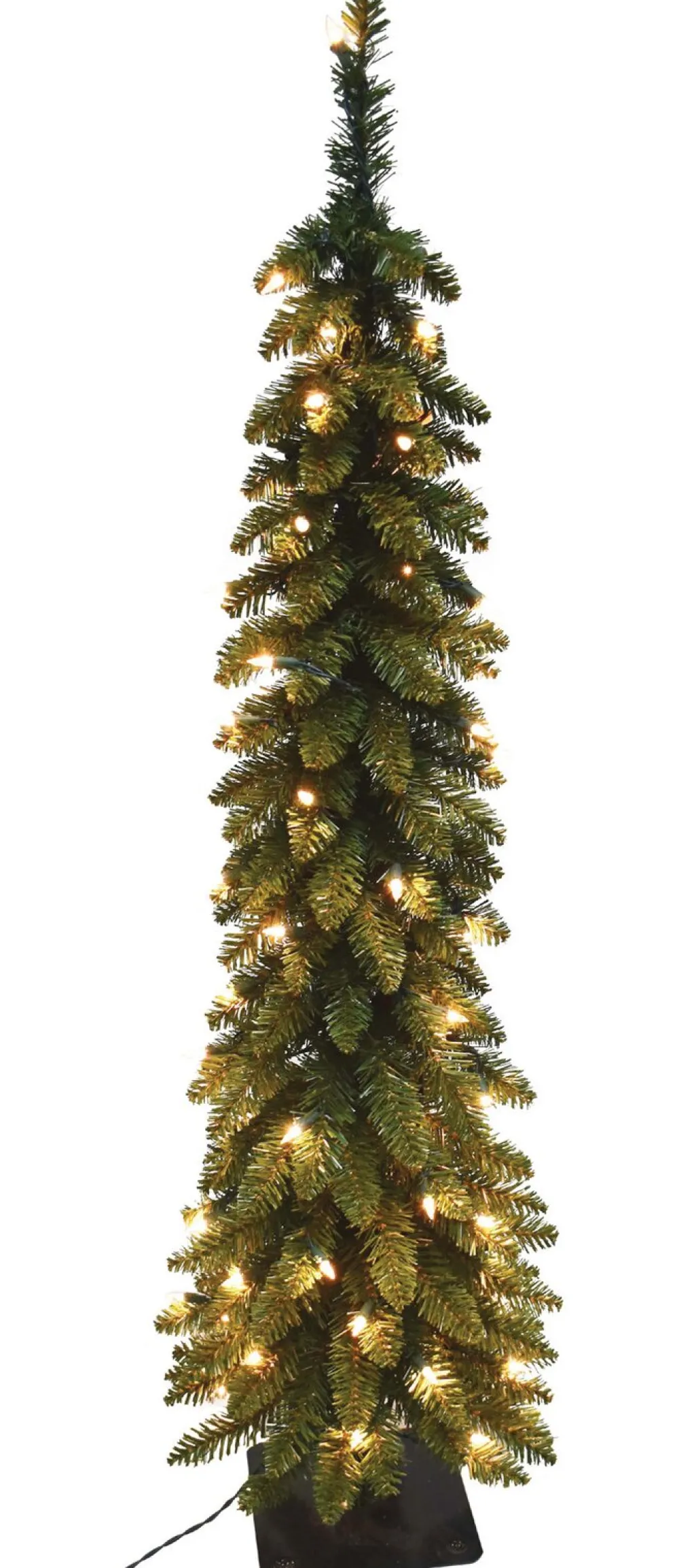 Pre-Lit Christmas Trees*The Holiday Aisle Pencil Slim 6' Green Fir Artificial Christmas Tree With 150 Ul Warm White Lights