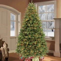 Pre-Lit Christmas Trees*The Holiday Aisle Pre-Lit Douglas Premier Green Fir Artificial Christmas Tree With Clear/White Lights