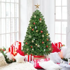 Pre-Lit Christmas Trees*The Holiday Aisle Pre-Lit Green Spruce Artificial Christmas Tree