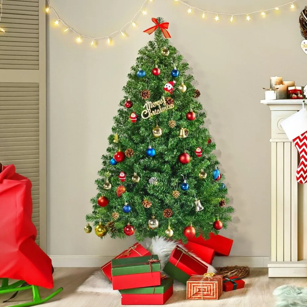 Pre-Lit Christmas Trees*The Holiday Aisle Pre-Lit Green Spruce Artificial Christmas Tree