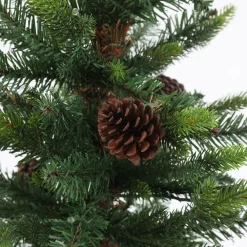 Pre-Lit Christmas Trees*The Holiday Aisle Pre-Lit Porch 5' Green Pine Fir Artificial Christmas Tree With 150 Warm White Lights