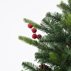 Pre-Lit Christmas Trees*The Holiday Aisle Pre-Lit Porch 5' Green Pine Fir Artificial Christmas Tree With 150 Warm White Lights