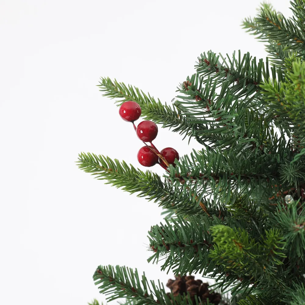 Pre-Lit Christmas Trees*The Holiday Aisle Pre-Lit Porch 5' Green Pine Fir Artificial Christmas Tree With 150 Warm White Lights