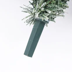 Pre-Lit Christmas Trees*The Holiday Aisle Pre-Lit Porch 3' White/Green Realistic Artificial Fir Christmas Tree With 50 Warm White Lights