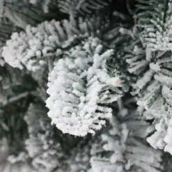 Pre-Lit Christmas Trees*The Holiday Aisle Pre-Lit Porch 3' White/Green Realistic Artificial Fir Christmas Tree With 50 Warm White Lights