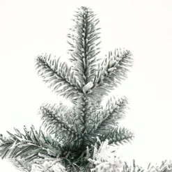 Pre-Lit Christmas Trees*The Holiday Aisle Pre-Lit Porch 3' White/Green Realistic Artificial Fir Christmas Tree With 50 Warm White Lights