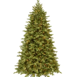 Pre-Lit Christmas Trees*Three Posts Princeton Fir Green Artificial Fir Christmas Tree With Lights