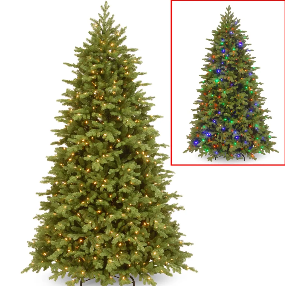 Pre-Lit Christmas Trees*Three Posts Princeton Fir Green Artificial Fir Christmas Tree With Lights