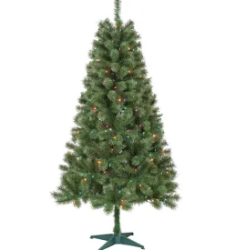 Pre-Lit Christmas Trees*The Holiday Aisle Sentiments 6' H Green Cashmere Christmas Tree With 200 Led Lights