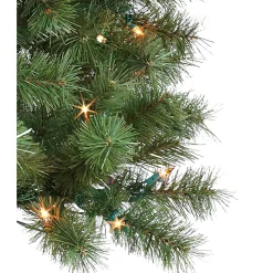 Pre-Lit Christmas Trees*The Holiday Aisle Sentiments 6' H Green Cashmere Christmas Tree With 200 Led Lights