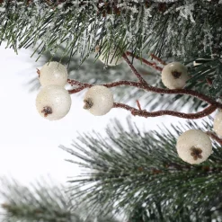 Pre-Lit Christmas Trees*The Holiday Aisle Set Of 2 4Ft Pre-Lit Led Artificial Flocked Pine Christmas Tree With Pine Cones And Urn Pot