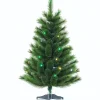 Pre-Lit Christmas Trees*The Holiday Aisle Siberian Green Spruce Artificial Christmas Tree With Colored & Clear Lights
