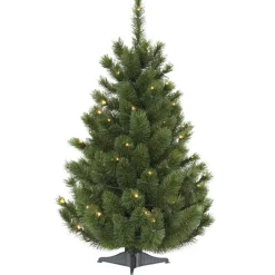 Pre-Lit Christmas Trees*The Holiday Aisle Siberian Green Spruce Artificial Christmas Tree With Colored & Clear Lights
