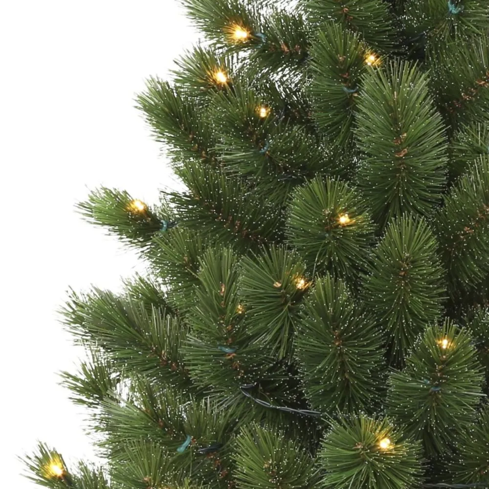 Pre-Lit Christmas Trees*The Holiday Aisle Siberian Green Spruce Artificial Christmas Tree With Colored & Clear Lights