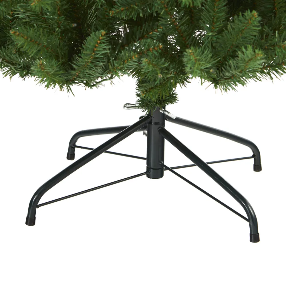 Pre-Lit Christmas Trees*The Holiday Aisle Slender Green Artificial Pine Feather Christmas Tree With Led Lights