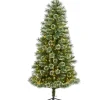 Pre-Lit Christmas Trees*The Holiday Aisle Slender Green Christmas Tree Led Steady/Constant Lights
