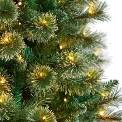 Pre-Lit Christmas Trees*The Holiday Aisle Slender Green Christmas Tree Led Steady/Constant Lights