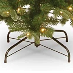 Pre-Lit Christmas Trees*The Holiday Aisle Slender Green Realistic Artificial Fir Christmas Tree With Clear Lights