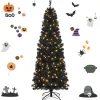 Pre-Lit Christmas Trees*The Holiday Aisle Slendert Black Realistic Artificial Pvc Cashmere Christmas Tree