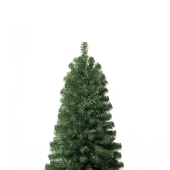 Pre-Lit Christmas Trees*The Holiday Aisle Slim Pre-Lit Artificial Christmas Tree, Green Pine Fir Warm Lighted Christmas Tree With Metal Stand