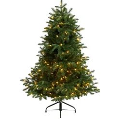 Pre-Lit Christmas Trees*The Holiday Aisle South Carolina 5' Green Spruce Artificial Christmas Tree With 300 Clear Lights