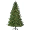 Pre-Lit Christmas Trees*The Holiday Aisle Stone 6.5' Green Pine Artificial Christmas Tree With 700 Clear/White Lights