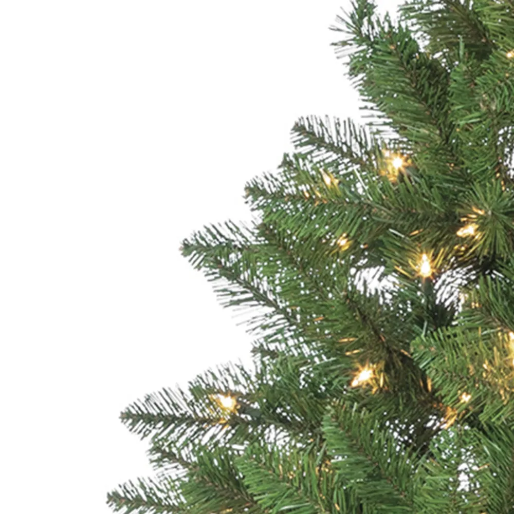 Pre-Lit Christmas Trees*The Holiday Aisle Stone 6.5' Green Pine Artificial Christmas Tree With 700 Clear/White Lights