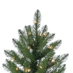Pre-Lit Christmas Trees*The Holiday Aisle Stone 6.5' Green Pine Artificial Christmas Tree With 700 Clear/White Lights