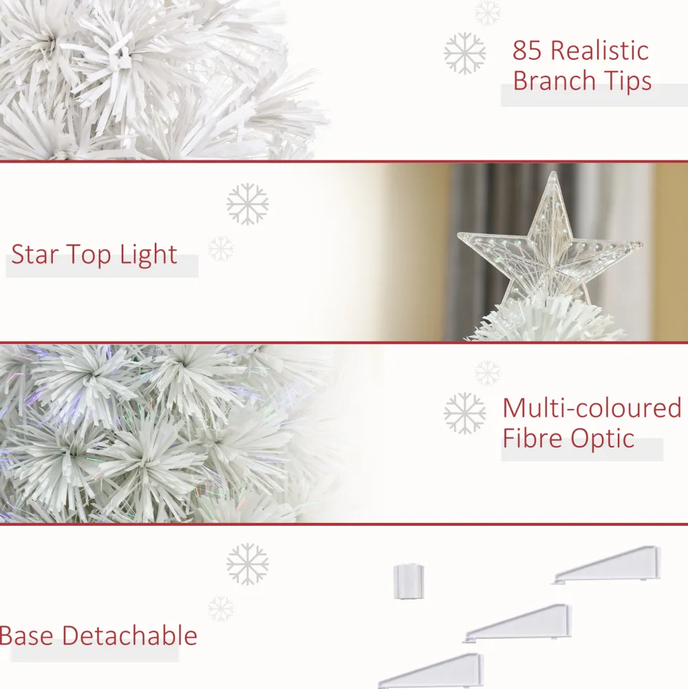 Pre-Lit Christmas Trees*The Holiday Aisle Tabletop 2.67' White Fir Artificial Christmas Tree With 85 Multi-Color Lights