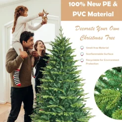 Pre-Lit Christmas Trees*The Holiday Aisle ® 6Ft App Controlled Christmas Tree, Pe/Pvc Xmas Tree W/ 420 Color Changing Led Lights & 1740 Branch Tips