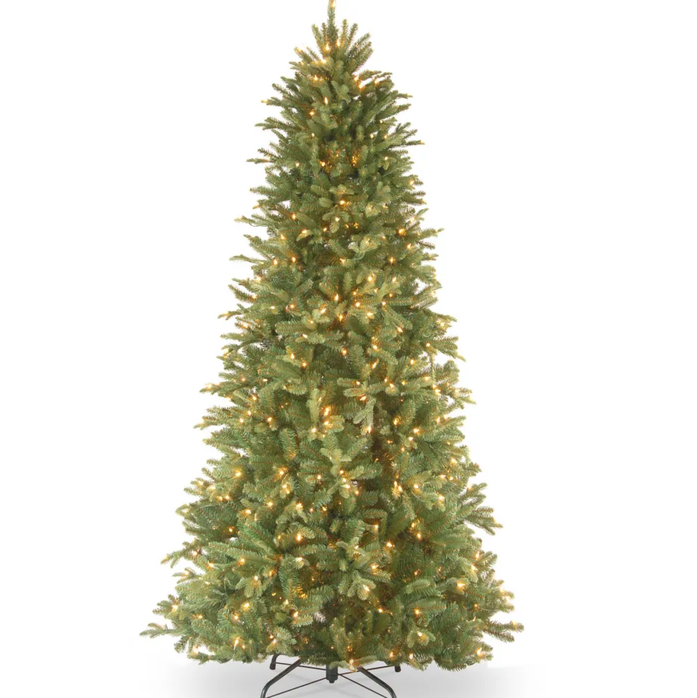 Pre-Lit Christmas Trees*Mercury Row Tiffany Fir 9 Ft Large Slim Prelit Artificial Christmas Tree