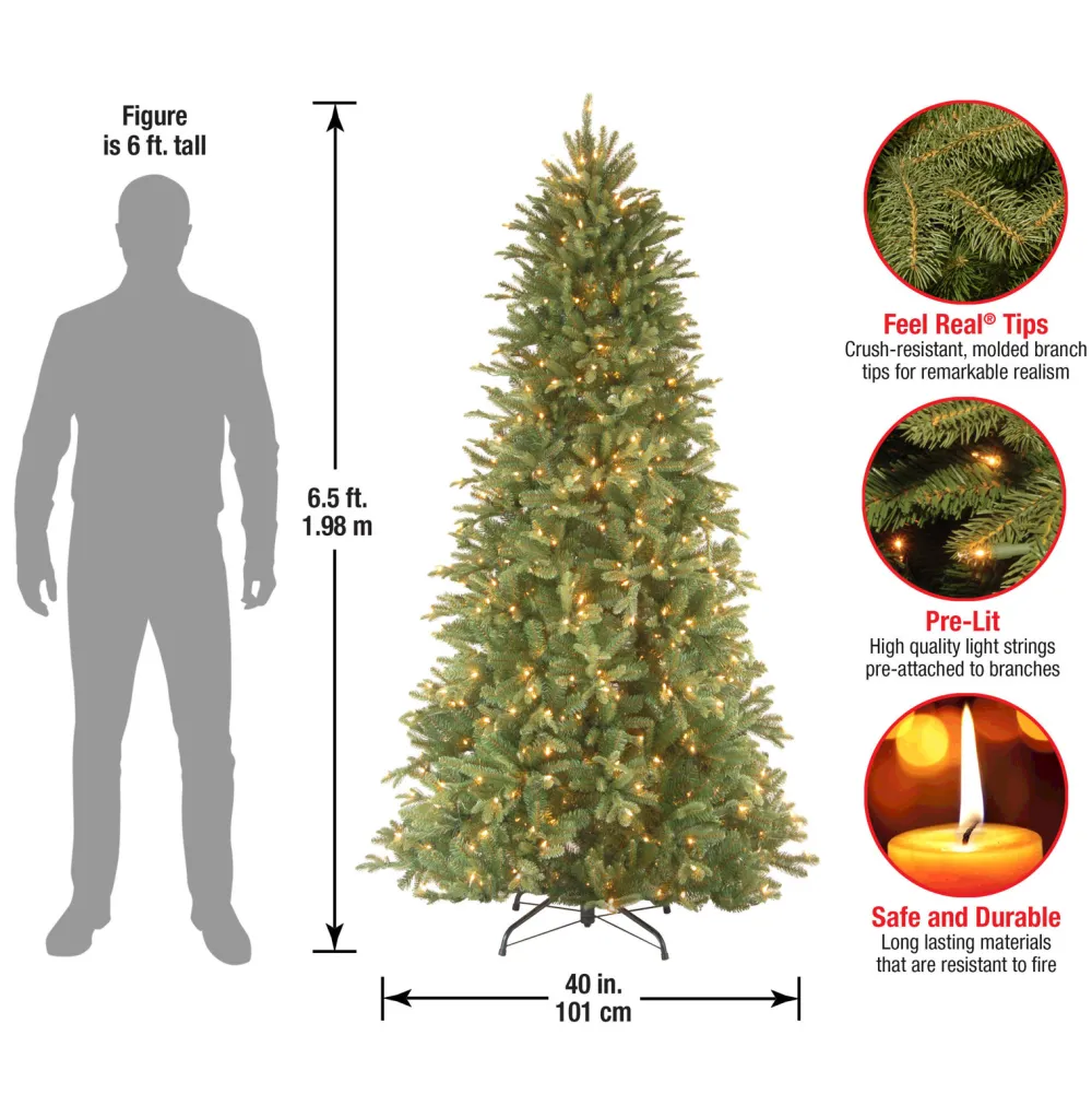 Pre-Lit Christmas Trees*Mercury Row Tiffany Fir 9 Ft Large Slim Prelit Artificial Christmas Tree