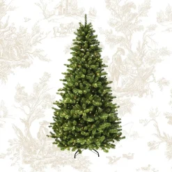 Pre-Lit Christmas Trees*Kelly Clarkson Home Vermont 7.5' Green Spruce Artificial Christmas Tree With 550 Clear/White Lights