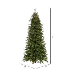 Pre-Lit Christmas Trees*Vickerman Artificial Slim Douglas Fir Christmas Tree