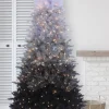 Pre-Lit Christmas Trees*The Holiday Aisle Vintage Prelit Ombre 7.5' Black/Gray Spruce Artificial Christmas Tree
