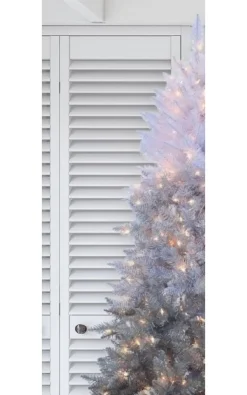 Pre-Lit Christmas Trees*The Holiday Aisle Vintage Prelit Ombre 7.5' Black/Gray Spruce Artificial Christmas Tree