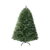 Pre-Lit Christmas Trees*The Holiday Aisle Warm Lighted Artificial Spruce Christmas Tree, Green Pre-Lit Christmas Tree With Stand & Foot Pedal