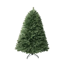 Pre-Lit Christmas Trees*The Holiday Aisle Warm Lighted Artificial Spruce Christmas Tree, Green Pre-Lit Christmas Tree With Stand & Foot Pedal