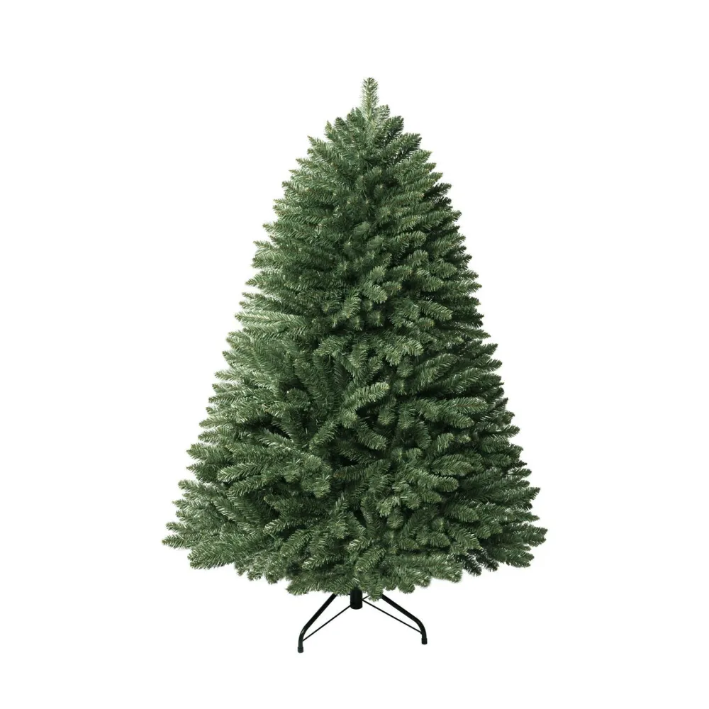 Pre-Lit Christmas Trees*The Holiday Aisle Warm Lighted Artificial Spruce Christmas Tree, Green Pre-Lit Christmas Tree With Stand & Foot Pedal