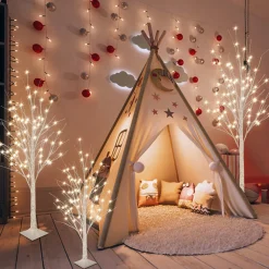 Pre-Lit Christmas Trees*The Holiday Aisle White Christmas Tree With 200 Led Lights