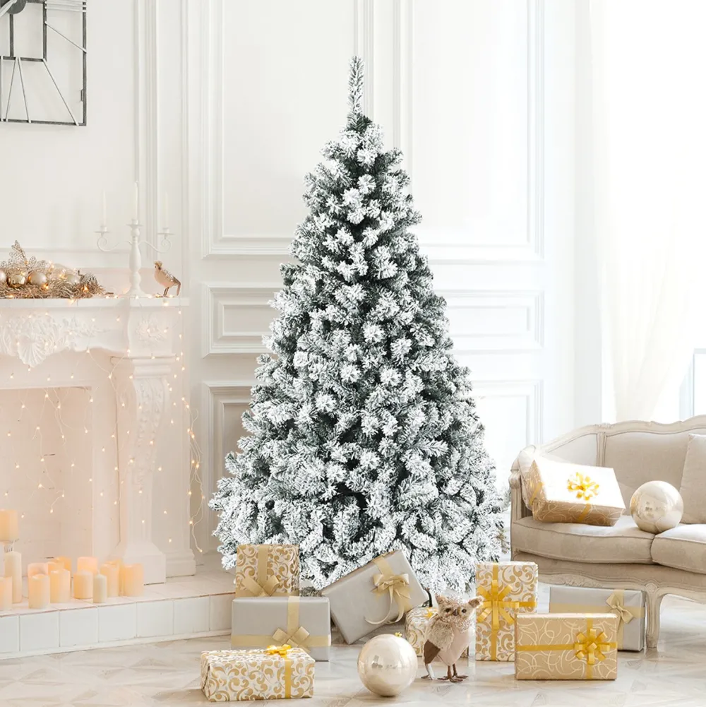 Pre-Lit Christmas Trees*The Holiday Aisle White Pine Artificial Christmas Tree With 250 Clear/White Lights