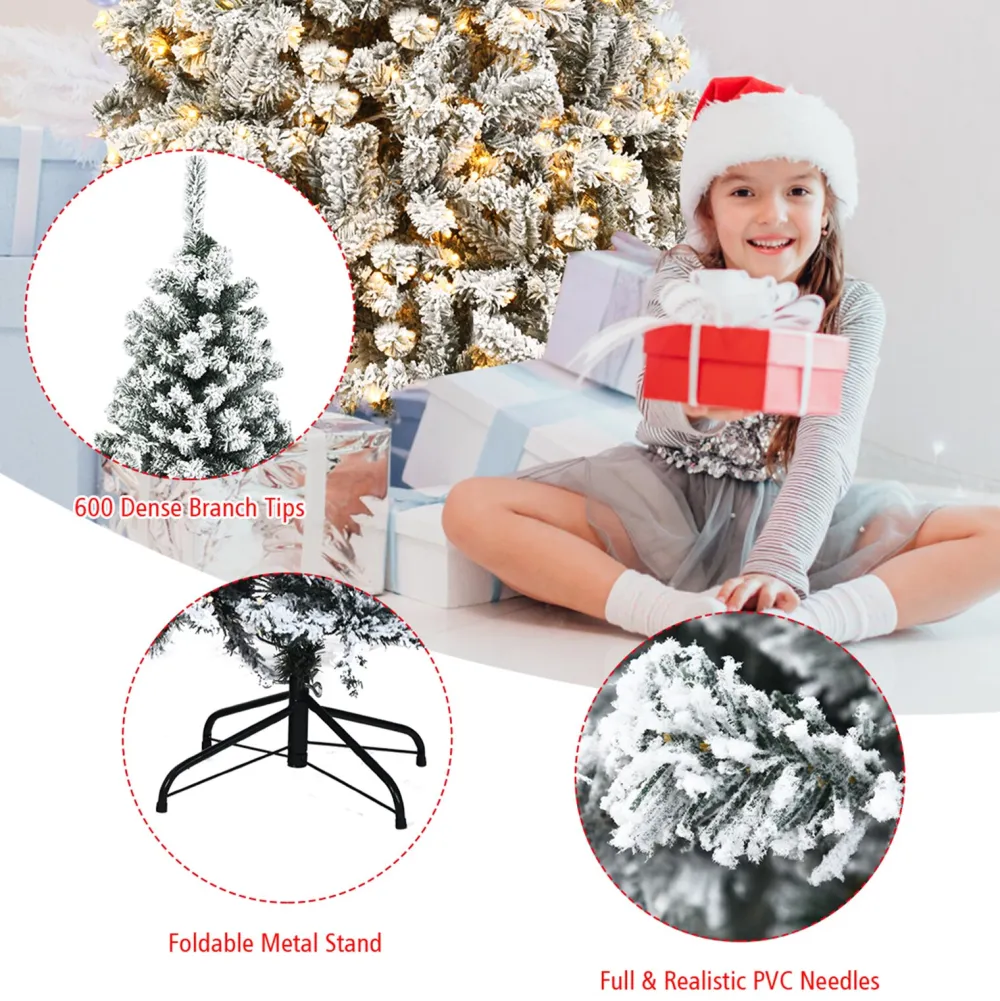 Pre-Lit Christmas Trees*The Holiday Aisle White Pine Artificial Christmas Tree With 250 Clear/White Lights