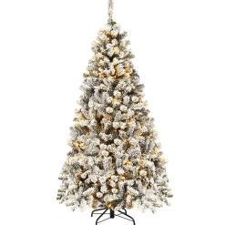 Pre-Lit Christmas Trees*The Holiday Aisle White Pine Christmas Tree With 250 Led Lights