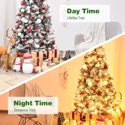 Pre-Lit Christmas Trees*The Holiday Aisle White Pine Christmas Tree With 250 Led Lights