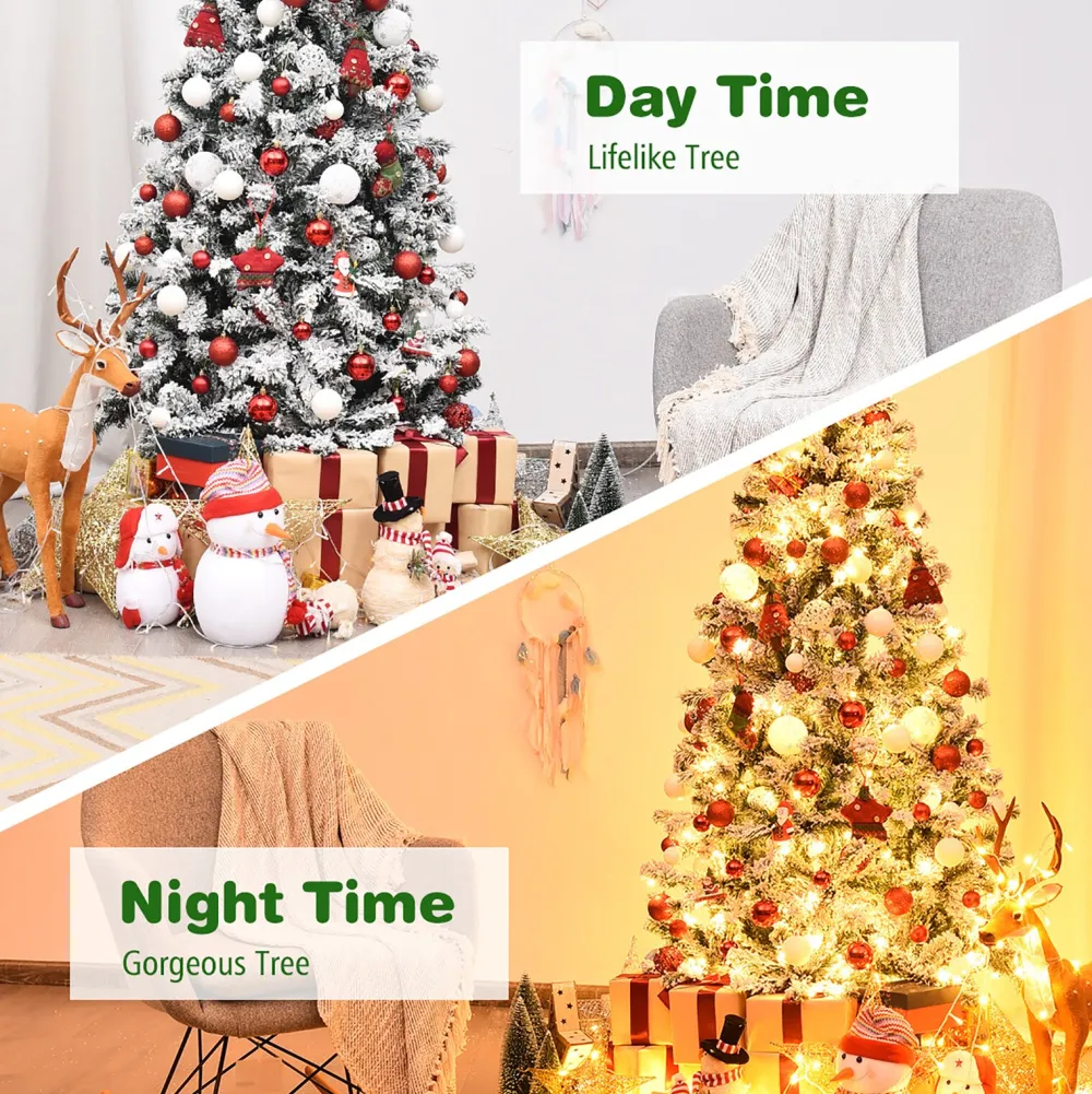 Pre-Lit Christmas Trees*The Holiday Aisle White Pine Christmas Tree With 250 Led Lights