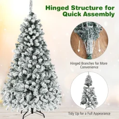 Pre-Lit Christmas Trees*The Holiday Aisle White Pine Christmas Tree With 250 Led Lights