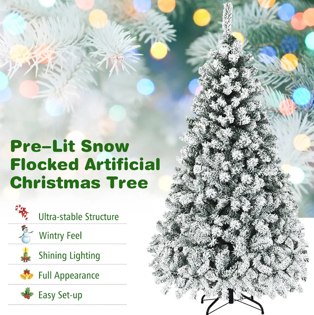Pre-Lit Christmas Trees*The Holiday Aisle White Pine Christmas Tree With 250 Led Lights