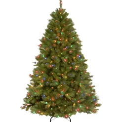 Pre-Lit Christmas Trees*The Holiday Aisle Winchester 7.5' Green Pine Artificial Christmas Tree With 500 Multi-Colored Lights